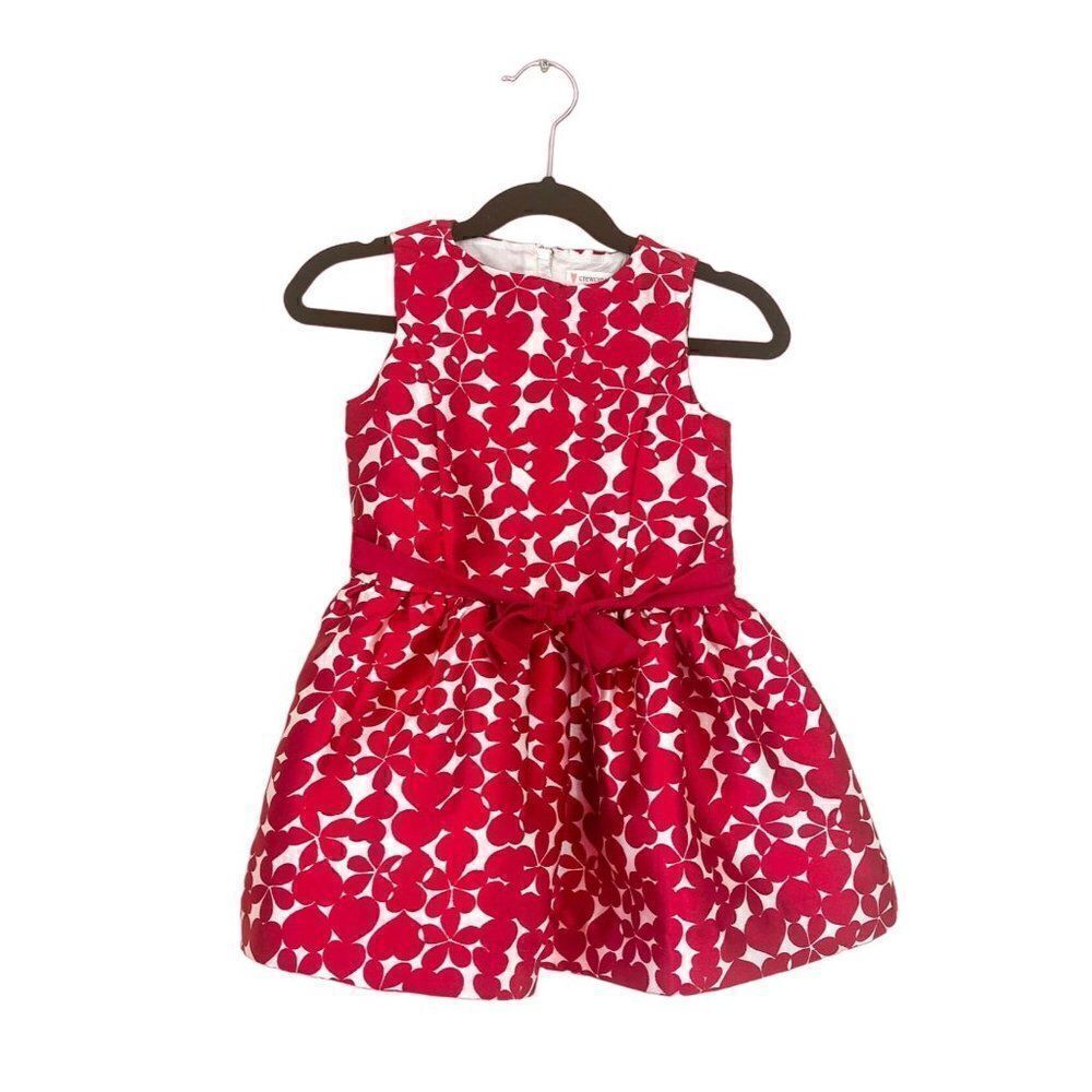 Crewcuts Red Heart Valentine Party Dress, Size 2